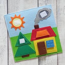 Felt Quiet Book Page Waldorf Toddler Activity Toy - thumbnail 3