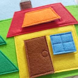 Felt Quiet Book Page Waldorf Toddler Activity Toy - thumbnail 4