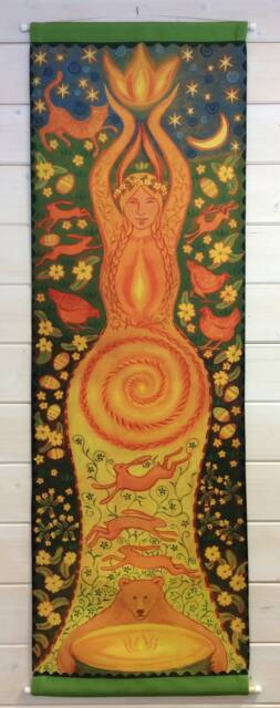Fire Goddess Fabric Wall Hanging Designed By Wendy Andrew