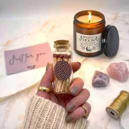 Mystic Moon Witchy Candle Gift Set, Sage & Lavender Scented Candle, Ideal Housewarming - thumbnail 3