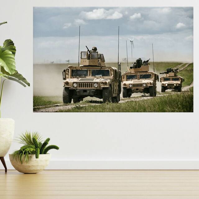 Fighting Machine Army War Military 3D View Wall Sticker Poster Decal A916 - image 1