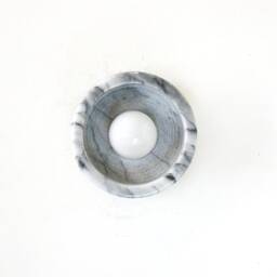 Minimalist Gray Marble & Brass Sconce Lamp Vanity Fixture Light Bathroom Kitchen Wall - thumbnail 2
