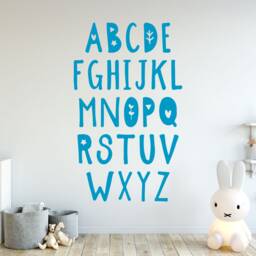 Nursery Alphabet Wall Decal Playful Abc Decor - thumbnail 1
