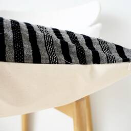 Black Striped Pillow Cover - thumbnail 4