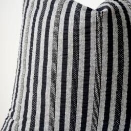 Black Striped Pillow Cover - thumbnail 2