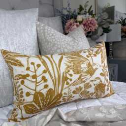 "Handmade Cushion Cover 12"" X20" - thumbnail 1