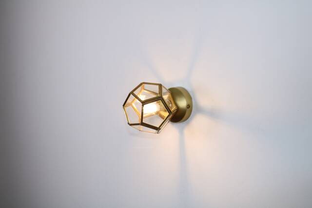 Small Light, Glass Wall Lighting , Gold Lamp Vanity Light Fixture, Sconce, Brass Lamp, Lamp - image 1