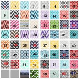 Chevron Door Draft Stopper Cover, Customizable Cotton, 40-Inch - Unfilled