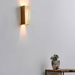 Handmade Rustic Oak Wood Wall Sconce, Modern Home Lighting - thumbnail 2