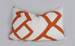 Schumacher- Zimba - Decorative Pillow Lumbar Cushion Cover Accent Throw Orange - thumbnail 1