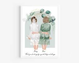 Personalised Mother Of The Bride Print, Gift, Thank You Mum & Print, Mum Gift - thumbnail 1