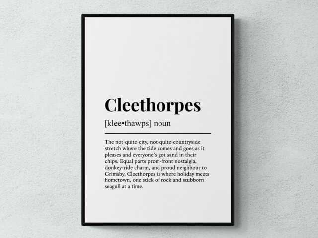 Cleethorpes Funny Definition Lincolnshire Gift Wall Art Print - image 1