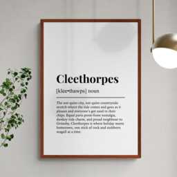 Cleethorpes Funny Definition Lincolnshire Gift Wall Art Print - thumbnail 2