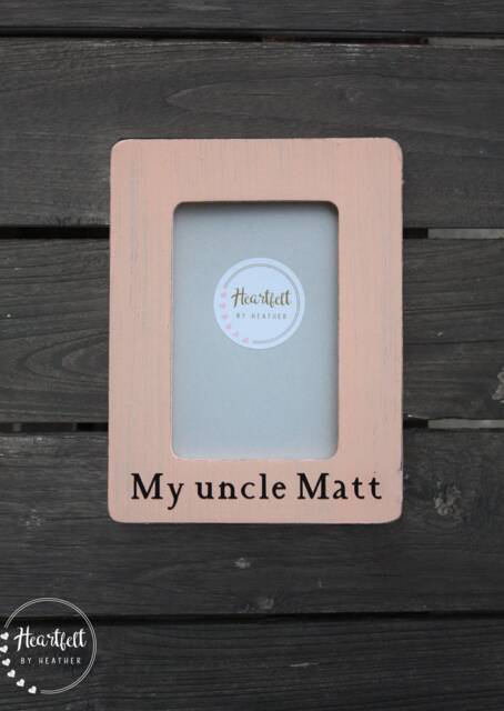 Personalized Uncle Picture Frame - Hand-Painted 4x6 Custom Gift - image 1