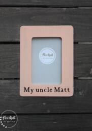 Personalized Uncle Picture Frame - Hand-Painted 4x6 Custom Gift - thumbnail 1