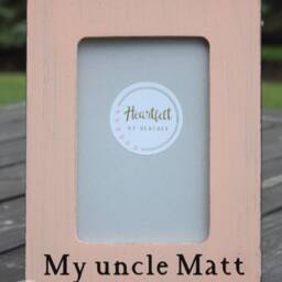 Personalized Uncle Picture Frame - Hand-Painted 4x6 Custom Gift - thumbnail 2