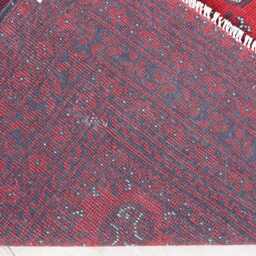 7x10 Vintage Rug, Afghan Bokhara Handmade Wool Oriental Large Area Turkmen Tribal Bedroom, Living Room Rug - thumbnail 4