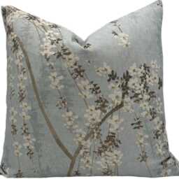 Thibaut Weeping Blossom Blue Cushion Cover Pillow Double Sided - thumbnail 2