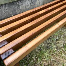 Rustic Designed Wood Bench/Garden Bed Ends Reception Room Hallway - thumbnail 3