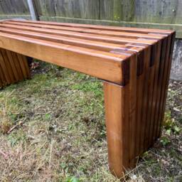 Rustic Designed Wood Bench/Garden Bed Ends Reception Room Hallway - thumbnail 2