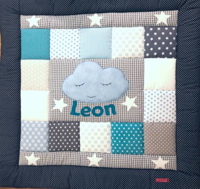 Baby Blanket, Quilt, Patchwork Crawling Children's Blanket Cloud 7 Available For Immediate Delivery - image 1