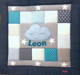 Baby Blanket, Quilt, Patchwork Crawling Children's Blanket Cloud 7 Available For Immediate Delivery - thumbnail 1