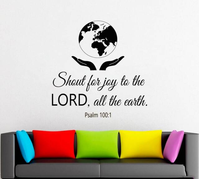 Psalm 1001 Wall Decal - Inspirational Quote, Removable Vinyl Art 4406 - image 1