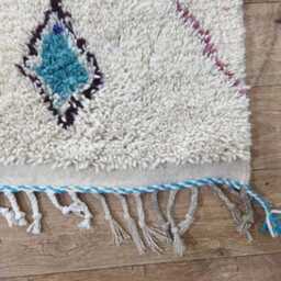 Custom Size Area Rug, Authentic Moroccan Beni Ourain Wool Carpet, Handmade - thumbnail 4