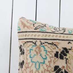 Kilim Lumbar Pillow Cover - 12x24 Inch Vintage Turkish Home Decor - thumbnail 2