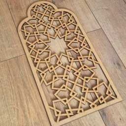Laser-Cut Moroccan Trefoil Arch Panel Mdf Wall Art Sculpture 003 - thumbnail 3