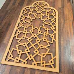 Laser-Cut Moroccan Trefoil Arch Panel Mdf Wall Art Sculpture 003 - thumbnail 2