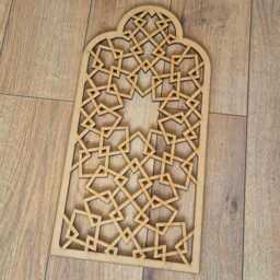 Laser-Cut Moroccan Trefoil Arch Panel Mdf Wall Art Sculpture 003 - thumbnail 1
