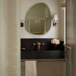 Handmade Asymmetrical Brass Mirror Modern Vanity Wall Decor Mirror - thumbnail 2