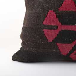 Handwoven Kilim Pillow Cover 24x24 Bohemian Stripe Sofa - thumbnail 2