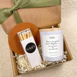 New Beginnings Adventure Candle Gift For Friends Colleagues - thumbnail 1