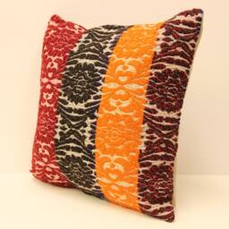 Textile Pillow 16x16 Decorative Boho Interior Design Retro Home Decor Ethnic Pillowcover Naturaldyekilim Cushion 4Kf-15 - thumbnail 3