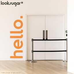 Greeting Decal . Hello Wall Sticker Removable - Quote Door Welcome Sign Sticker- Lswd-0157 - thumbnail 3