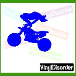 Dirt Bike Vinyl Wall Decal Or Car Sticker - Dirtbikeal003Et - thumbnail 1