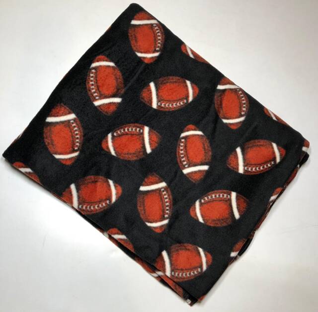 Zoofleece Black Football Nfl Polar Fleece Blanket Quilt Throw Comfortable Best Friend Gift Birthday 42x60 - image 1