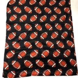 Zoofleece Black Football Nfl Polar Fleece Blanket Quilt Throw Comfortable Best Friend Gift Birthday 42x60 - thumbnail 2