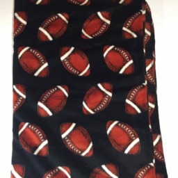 Zoofleece Black Football Nfl Polar Fleece Blanket Quilt Throw Comfortable Best Friend Gift Birthday 42x60 - thumbnail 3