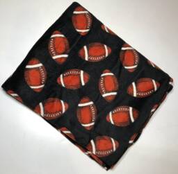 Zoofleece Black Football Nfl Polar Fleece Blanket Quilt Throw Comfortable Best Friend Gift Birthday 42x60 - thumbnail 1