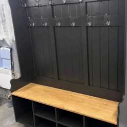 Handmade Solid Pine Hall Stand Coat & Shoe Storage - thumbnail 4
