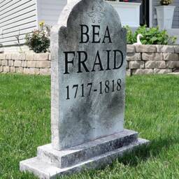 Bea Fraid Silly Halloween Tombstone Headstone Yard Prop - thumbnail 3