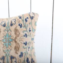 Vintage Turkish Kilim Lumbar Pillow Cover 12x24 Inch, Handmade - thumbnail 3