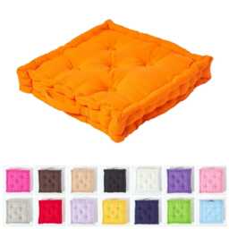 Luxury Handmade Cotton Floor Cushion in 15 Colours - 2 Sizes Oeko-Tex?? Seat Pad For Home, Garden, Chair, Bench & Kids Room - thumbnail 1