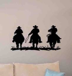 Cowboys Wall Decal Western Poster Vinyl Sticker Wild West Decor Sign Boy Gifts Kids Room Nursery Art Home Mural 1017 - thumbnail 1