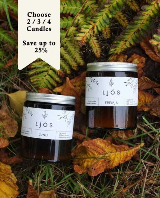 160G Candle Bundle - Choose 2, 3, Or 4 Lj??s Candles Scented With Essential Oils Handmade in Norway Save Up To 25% - image 1