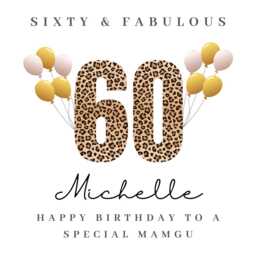 Personalised Mamgu 60Th Birthday Candle Gift Cards Hamper Gifts For Her W - thumbnail 4