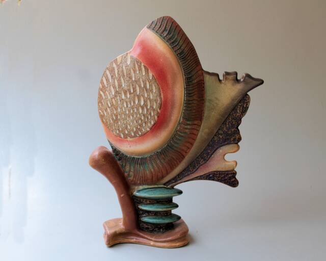 Hand-Built Stoneware Sculpture Bright Side Of The Sun - image 1